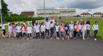 Cross scolaire au stade Berthelot à Givet