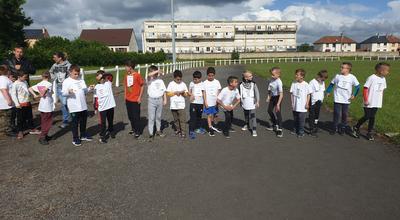 Cross scolaire au stade Berthelot à Givet