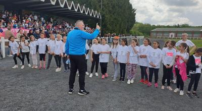 Cross scolaire au stade Berthelot à Givet