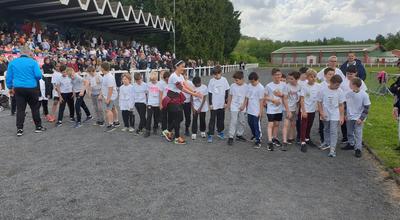 Cross scolaire au stade Berthelot à Givet